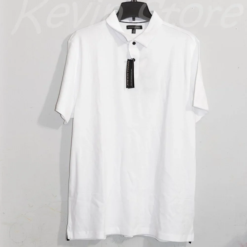 White‎ Nwt Banana Republic Men’s Luxe Polo